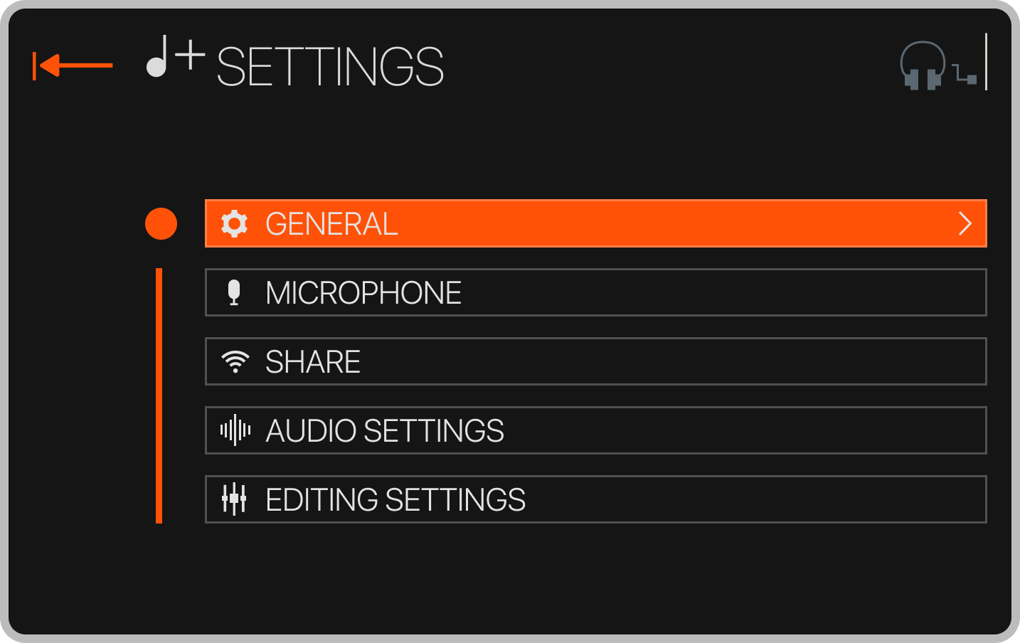 Settings